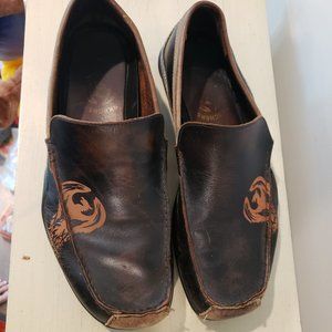 Skechers Men's Size 10 Slip-on Loafers Leather Upper Phoenix Rising